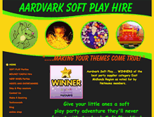 Tablet Screenshot of aardvarksoftplay.com